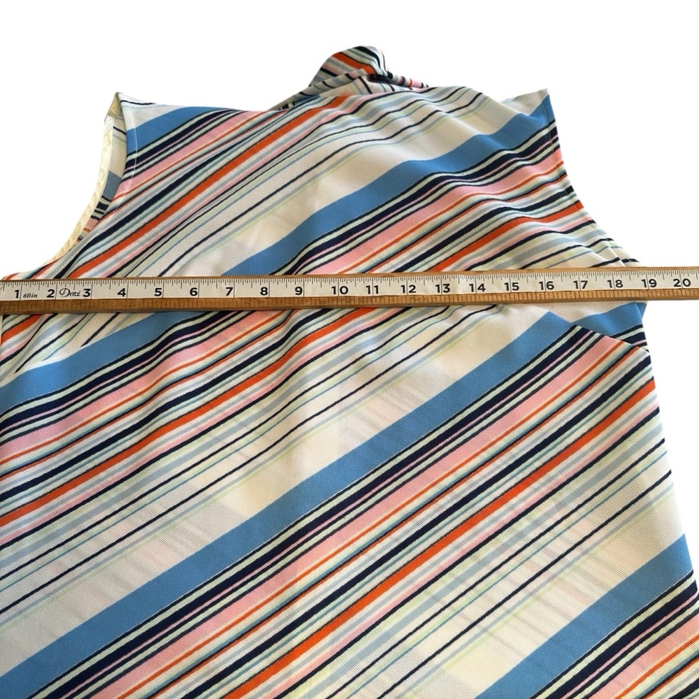 Lady Blair Vintage PolyesterMulti  Color Striped Boho, Hippie Maxi Dress - Picture 11 of 14
